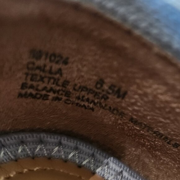 Cynthia Rowley Calla Ballet Flats Pointed Toes Knit Light Blue Shoes Size 6.5 - Picture 7 of 7